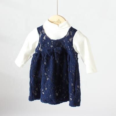 China wholesale ODM Autumn Winter Toddler Girls Dresses 94%cotton 1 month infant Anti-wrinkle OEM skirts lovely full sleeve newborn baby dress for sale