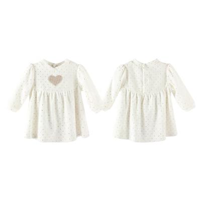 China Anti-wrinkle OEM&ODM Supplier Full Sleeve Baby Dresses Spring Autumn Winter 78%cotton Infant Skirts 1 Month Toddler Girls Dress For Newborn for sale