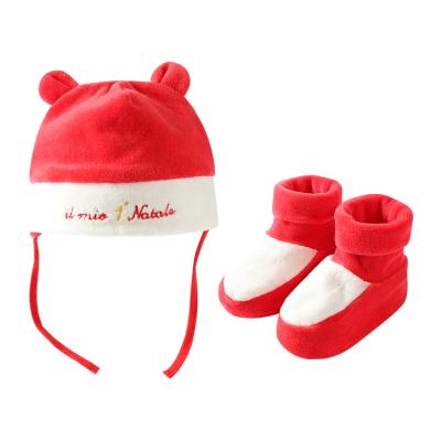 China Lovely Super Cute Unisex Hats&Shoes Costume Boutique Super Soft Comfortable Cotton Velveteen OEM ODM Baby Hats Shoes Manufacturer for sale