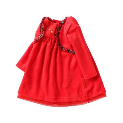 China Wholesale OEM ODM Baby Girls Dresses Anti-wrinkle New Year Infant New Year Skirts 3 Months Toddler Kids Baby Dresses for sale