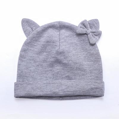 China Character Spring Autumn Cotton Soft Cute Newborn 100% Infant Baby Girl Hats for sale