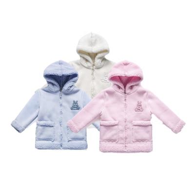 China new soft warm casual jackets kids Anti-wrinkle hooded little kids outwear autumn winter coats for girls for sale