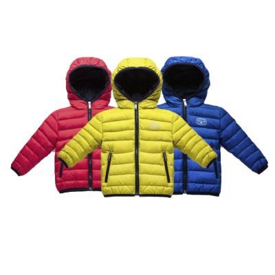 China hot new young boys outfits clothes Anti-wrinkle casual outwear little boys hooded down jacket coats for sale