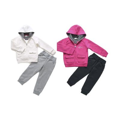 China 2021 New Vintage Sets Spring Casual Autumn Suits Kids Zipper Coats And Pants Clothes Girls Dress for sale