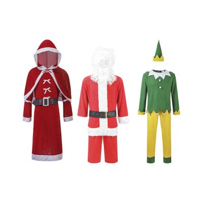 China Cosplay Costume Sets Festival Wear Dressing Up Outfits Christmas Garment Clothes Santa Claus Costume for sale