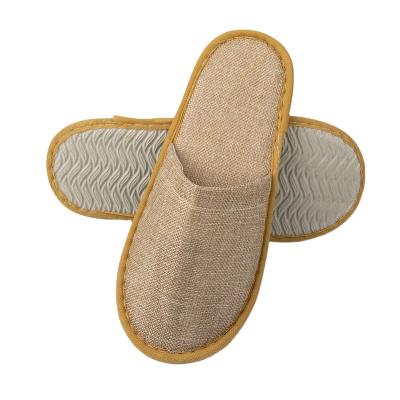 China Exquisite Disposable Professional Hotel Slippers Cotton Amenities Hotel Spa Disposable Slippers for sale