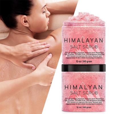 China Exfoliator OEM Body and Face Scrub For Acne Cellulite Dead Peel Scars Wrinkles Exfoliate Moisturizing Himalayan Salt Scrub for sale