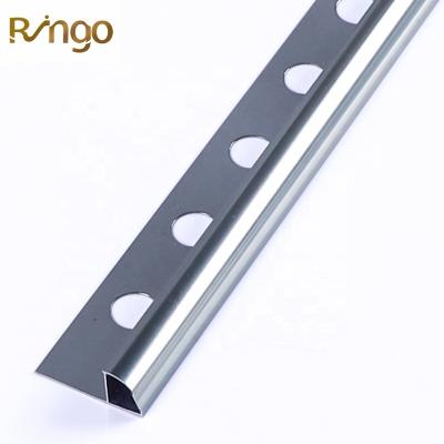 China Foshan Ringo Factory Promotional Aluminum Tile Modern Edging Profiles Wholesale High Quality Aluminum Edge Tile Trim Corner Profile for sale