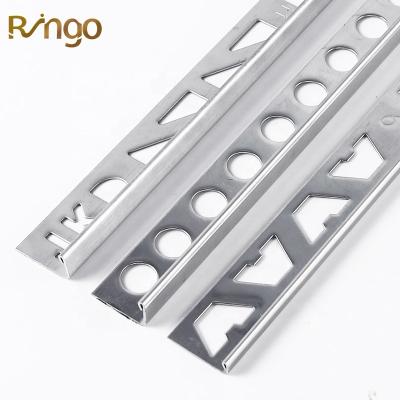 China High Quality Construction Stainless Steel L Shape Angle Profiles Modern Accessory 304 Easy Installation Marble Tile Edge Up Trim for sale