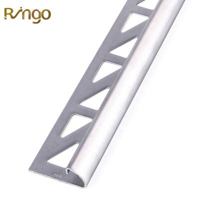 China 304 Modern Glossy Decor Strips Stainless Steel Grade Oval Trim Tile Marble Edge Ceramic Supper Profiles Protector High Quality for sale