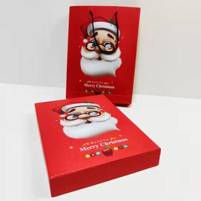 China Handmade Customized Red Fashion Christmas Gift Box Set Packaging for sale