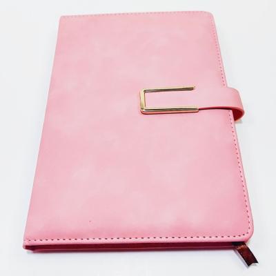 China Wholesale A5 Student Girl Powder Business Office Button Notebook Diary Memo Pad Notebook Eco-friendly Paper High-end Magnetic Book for sale