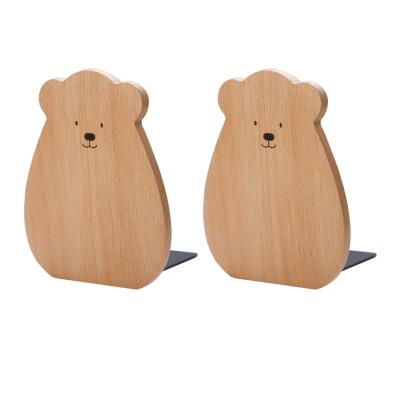 China China Factory Rustic Wood Book Stopper Customized Wooden Book Ends Book Ends For Children for sale