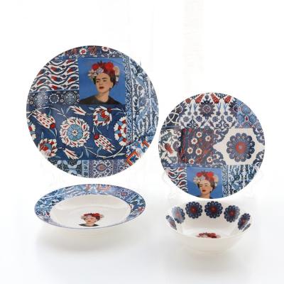 China Viable Original Design Ceramic Dish Bowl Dinnerware Sets With Copyright for sale