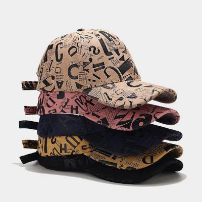 China breathable & Waterproof Female Baseball Alphabet Graffiti Sunscreen Hat Summer Sun Hat Leisure All-match Outdoor Hat for sale