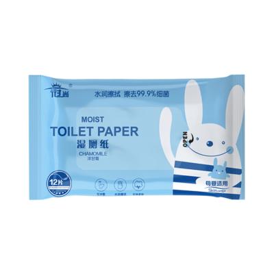 China Water Sustainable Wet Biodegradable Wet Disposable Flushable Toilet Cloths Wet Wipes For Adults for sale