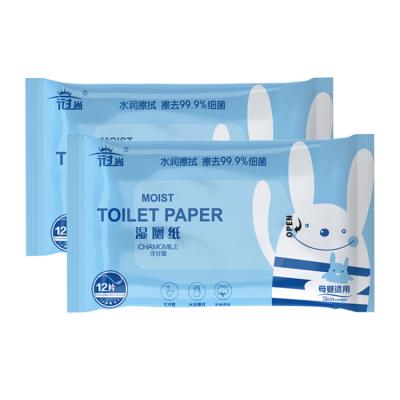 China Water Sustainable Wet Flushable Disposable Toilet Cloths Wet Wipes For Adults for sale