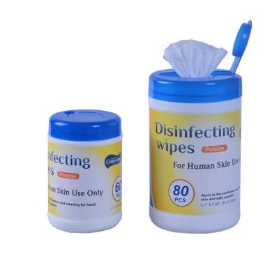 China Customized Wet Cleaning Wipes Supplier 80 Pieces Per Barrel Cleaning Wipes Wet Cloth for sale