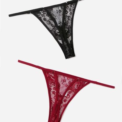 China Ladies T Back Breathable Hot Sexy Soft Panties Plain Sexy G-String Panties for sale