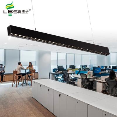 China High Efficiency Light American Industrial Home Decorative Aluminum Profile Suspended Desk Lights 36W LED Chandeliers Pendant Light for sale