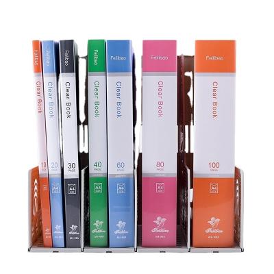 China Convenient A4 Size Multiple Plastic Document Folder Display Book PP Clear Display Book Folder for sale