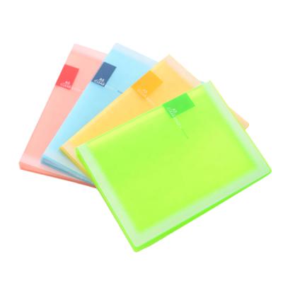 China Eco-friendly clear book hot sale candy color pp show book document storage A5 folder A5 clear book for sale