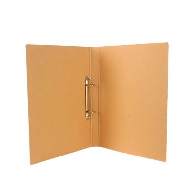 China Custom Filing Hardboard A4 2 D Ring Binder Folder Office/School Huahang Cardboard Kraft Paper Loose Leaf File Folder for sale