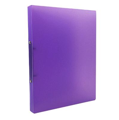 China Button PVC Large Capacity Folder Ring Binders Plastic Cardboard Ring Binder for sale