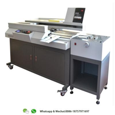 China HL-60R+ glue book binding machine with side glue and creasing / paper creasing machine HL-60R+ for sale