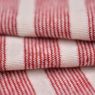 China Spring And Summer Cotton Long Sleeve Striped Plain Plain Fabric Yarn-dyed Fabric In Stock for sale