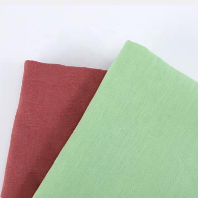 China Anti Pill Bright Color Fastness Non-Stretch 100% Linen Fabric For Spring Shirt And Summer T-shirt Casual Wear Fabric for sale