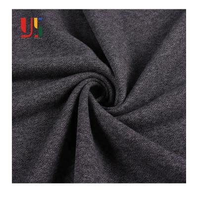 China Anti-Static Polyester French Fleece Cotton Non Stretch Non Stretch Black Knitted Fabric For Men's Sportswear for sale