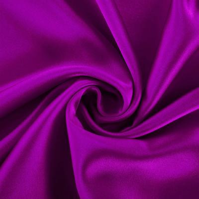 China Anti Pill Silk Fabric Pure Pure Color Mulberry Silk For Plain Crepe Satin Garment for sale