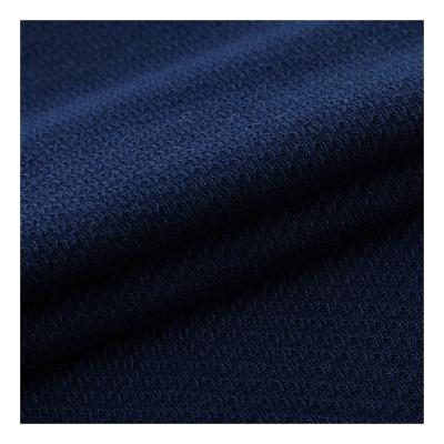 China Tear-Resistant Recycled Poly Polyester Kitted Fabric 40s 100% Spun Waffle Hacci Fabric For Winter for sale