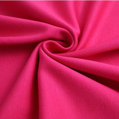 China Memory 100 % Polyester Stretch Roma Fabric For Ladies Dress And School Uniform Knitted Fabric for sale