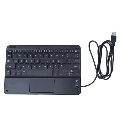 China Mini 9 Inch Plug and Play Portable Wired Keyboard with Touchpad Support Multiple Devices Connection with Tablet for sale