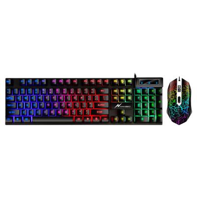 China BACKLIT BACKLIT Keyboard Set New Arrival PC Desktop Computer Gaming Mouse Responsive USB Keyboard and Mouse Combo for sale