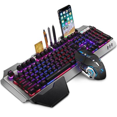 China Computer Waterproof Gaming LED Light Keyboard Set Wireless Combo Mechanical Cable Desk and Mouse Gamer Keyboard and Mouse for sale