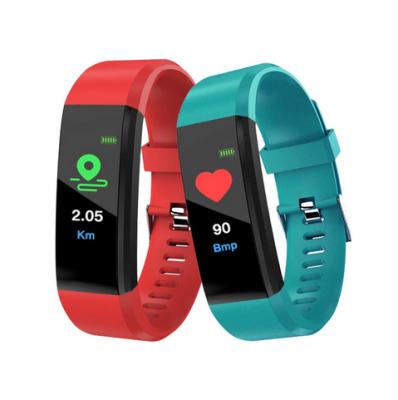 China Touch Screen Heart Rate Monitor IP67 Smart Bracelet Band Wrist Watch For IOS Android Mobile Phone 115Plus for sale