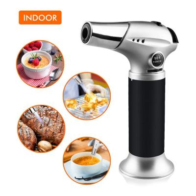 China GF-901Jet Bohemian Flame Gas Refillable Kitchen Cooking Butane Gas Torch Flame Gun Lighter Blowtorch for sale