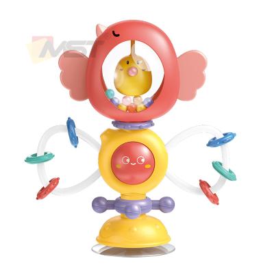 China 2022 New Design High Feeding Chair Toy Suction Cups Babies Rattles Sensory Toys Set For Baby for sale