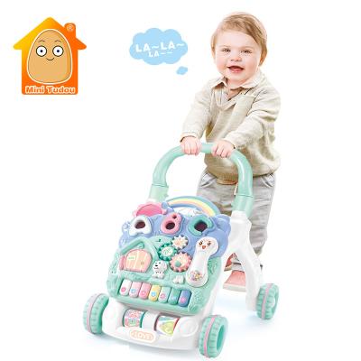 China Multifunctional Toys Study Baby Early Walker With Music And Light Trolley 74*12*55CM for sale