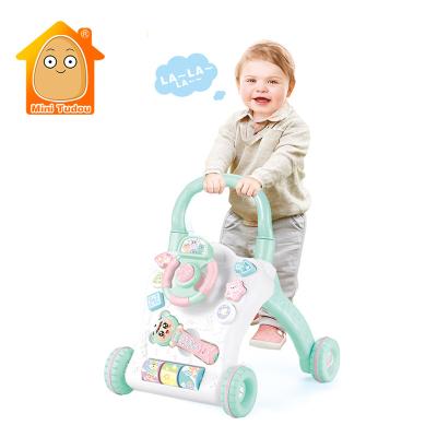 China Newest Multifunctional Toys Early Study Baby Trolley Walker With Music And Light 67*15*47CM for sale