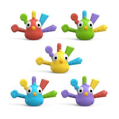 China Cute DIY Kids Education DIY Peacock Pet Bird Buddies Develops Good Motor Skill Toddlers Matching Montessori Set Preschool Educational Learning Toys for sale