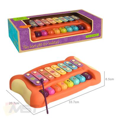 China Toy Cute Baby Educational Musical Battery Operated Toys Play Piano Musical Instrument Xylophone Children Piano Keyboard Musical Toys for sale