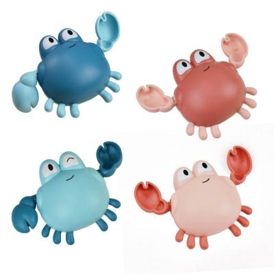 China Baby Tub Toys Children Baby Bath Toy Cute Crab Shape Kids Plastic Tub Playing Plastic Cheap Wind Swimming Toys For Baby Toddlers for sale