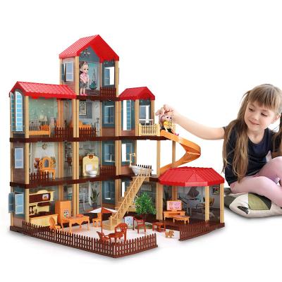 China Doll House Miniatures Accessories Pretend Play DIY Doll House Toys Different Size Furniture Model Gift Education Toys Handmade Building Doll House For Children for sale