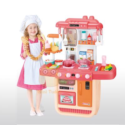 China Change Color Food MST Simulation Ice Cream Kids Kitchen Toys Sets Have Music And Light Kitchen Set Toys For Children for sale