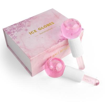 China Anti Puffiness 2 PCS Cold Ice Globes Facial Roller Skin Care Massagers for Face Eyes Neck for sale