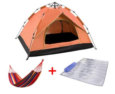 China Extended Type Pop Up Automatic Camping Tent For 2-3-4 Person Family Outdoor Travel Hiking Outdoor Tent Camping Tent for sale